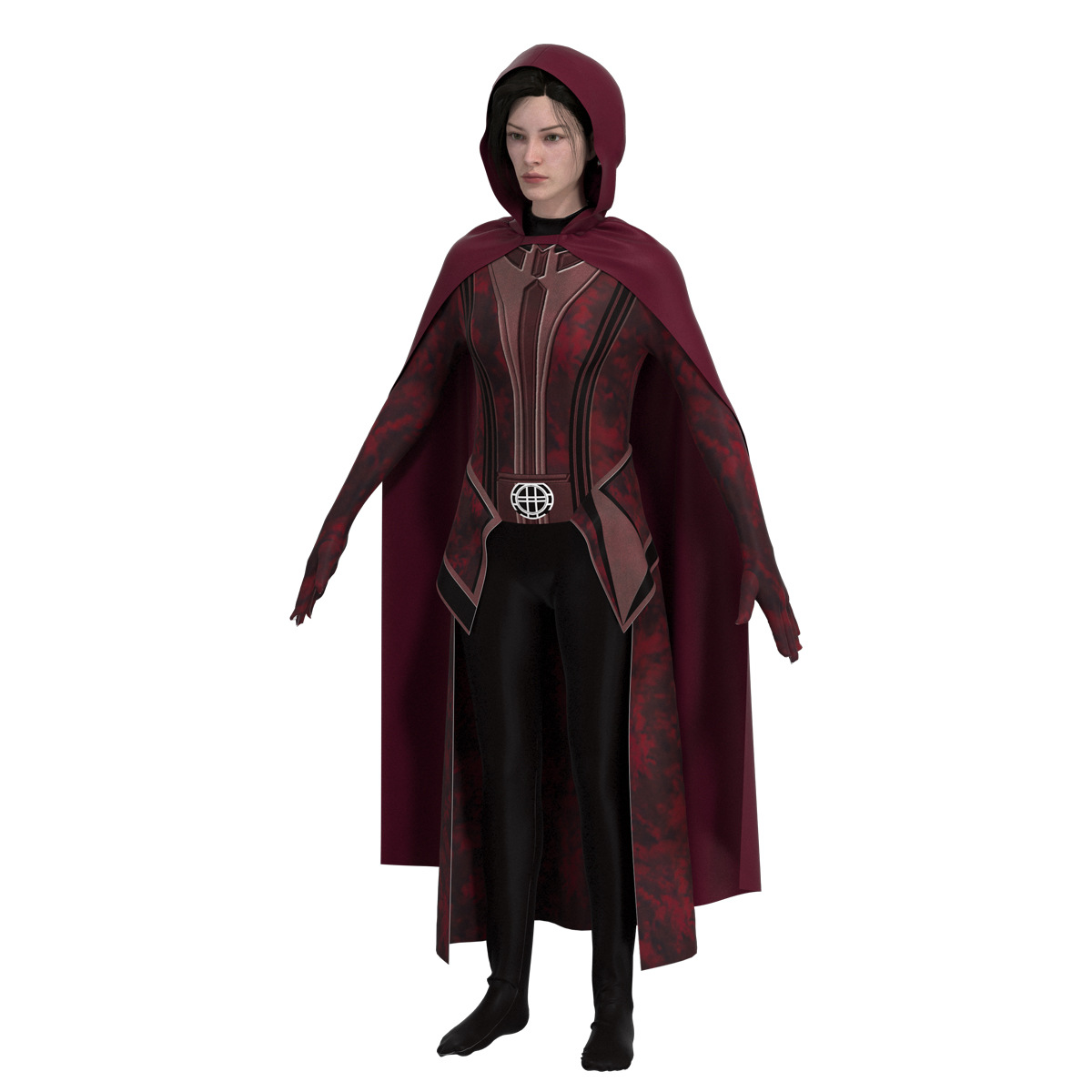 Marvel TV Series Wanda Illusion Scarlet Witch Cos เสื้อผ้า Wanda ...