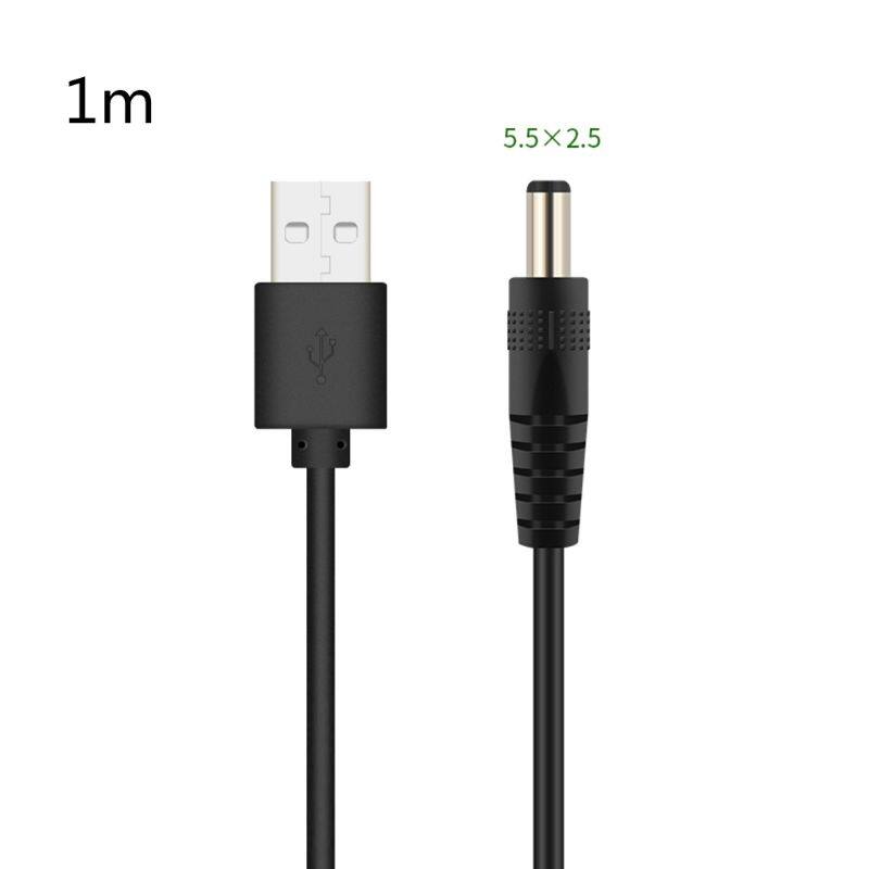 Usb to dc port charging cable power supply cord line dc/5.5x2.1 dc/5.5x2.5 dc/3.5x1.35 dc/4.0x1.7 dc/2.5x0.7