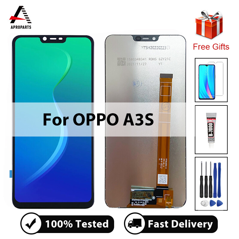 6.2'' Top Quality For OPPO A3S A5 AX5 CPH1803 LCD Display Touch Screen Panel Digitizer Assembly Replacement with Free Repair Tools