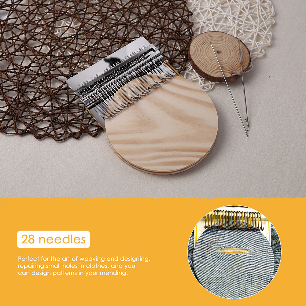 14/28 Hooks Knitting Machine Weaving Small Mender Loom Clothing Darning Tools