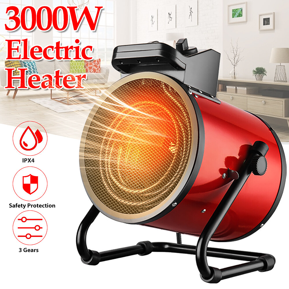 3000W Portable industrial Electric heater Thermostat air warmer radiator  room heater fast heat 3 Gear adjust overheat protection | Lazada PH