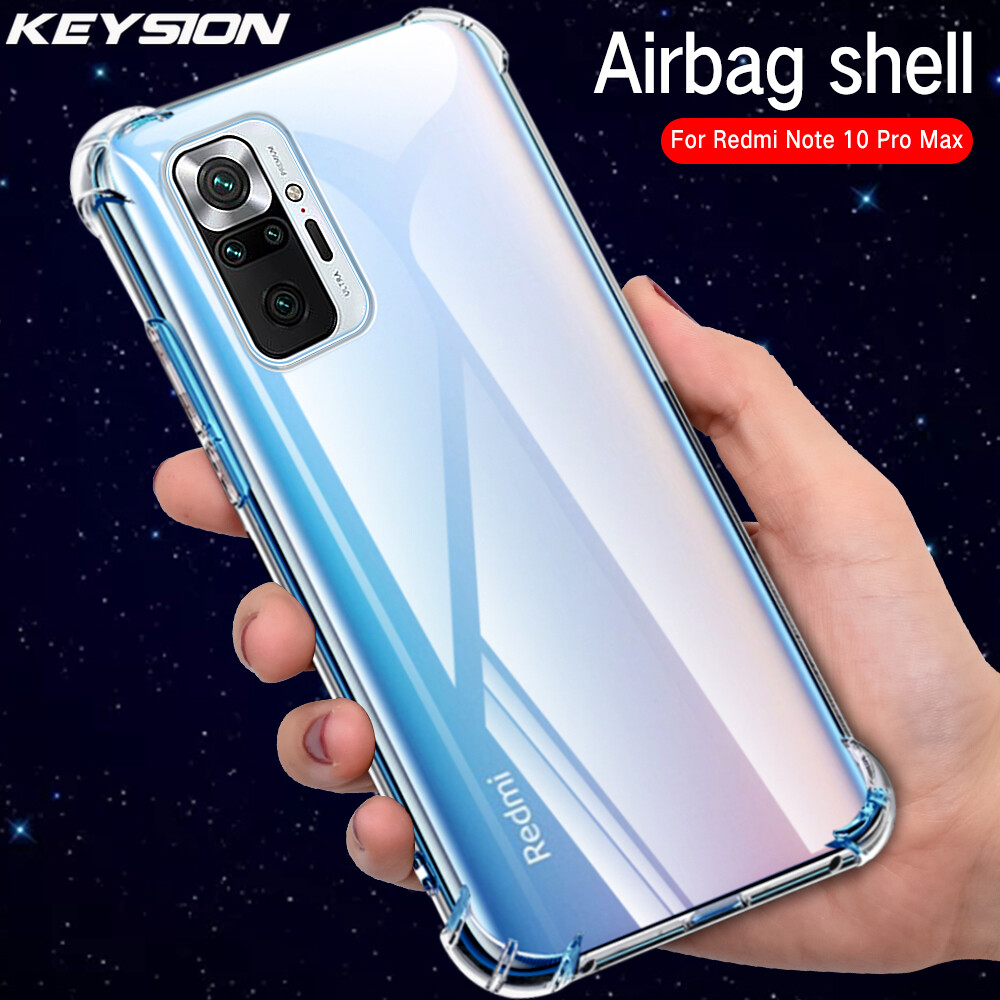 Ốp Điện Thoại KEYSION Silicon Chống Sốc Sang Trọng, Dành Cho Redmi Note 10 10S Pro 4G 5G Redmi Note 9T 9S 9 Pro 8 Pro 7 Ốp Lưng Fro Xiaomi POCO F3 M3 Redmi 9T 7 7A Fundas Ốp Lưng Bảo Vệ Trong Suốt