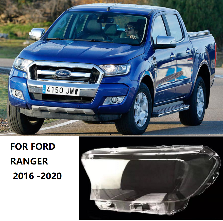 1pcs one side replacement headlight lens headlamp cover lens for ford ranger 2016 2017 2018 2019 2020 orignal quality