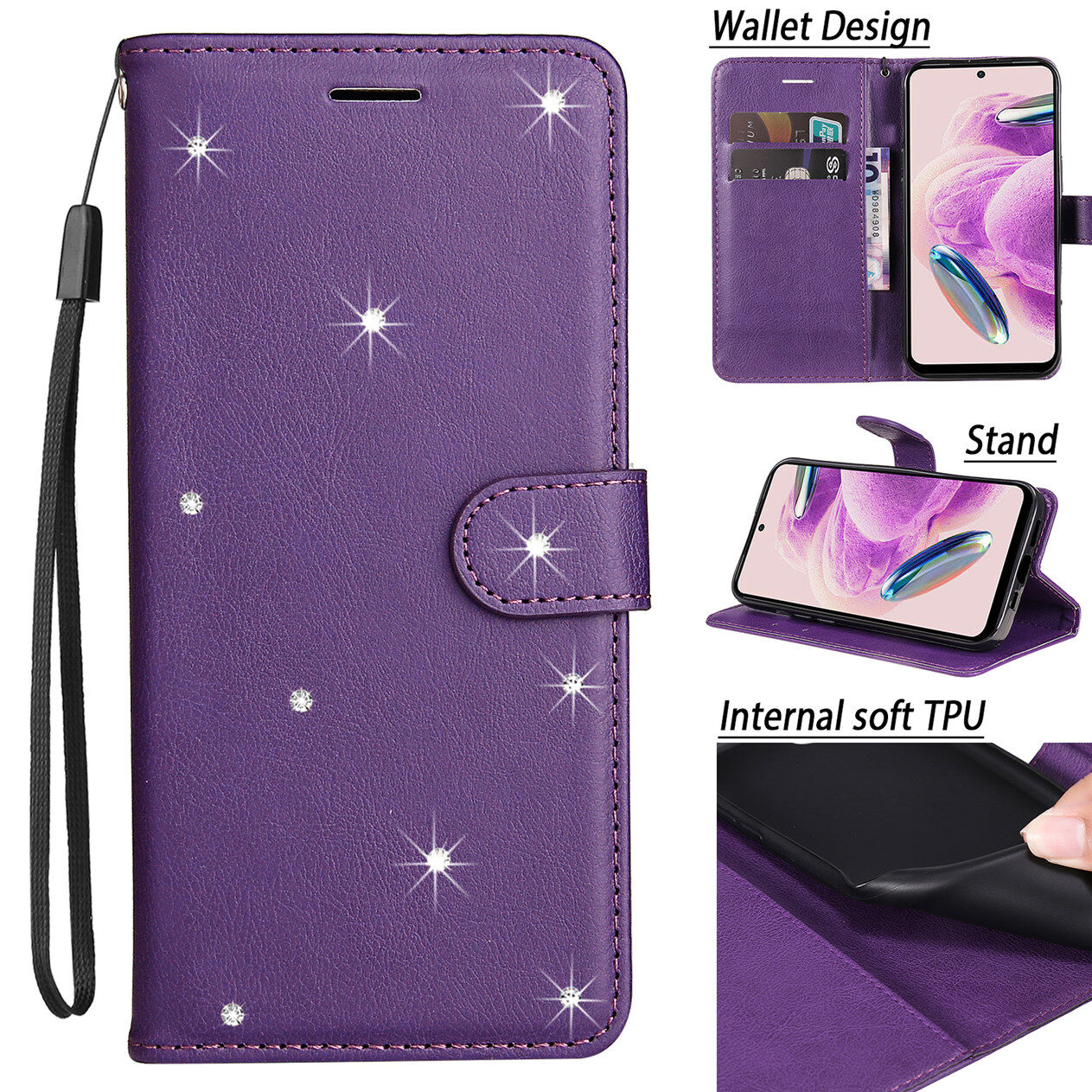 Fayangries phone case for oneplus nord n10 5g ,flip pu leather solid color casing bling classical stand wallet cover