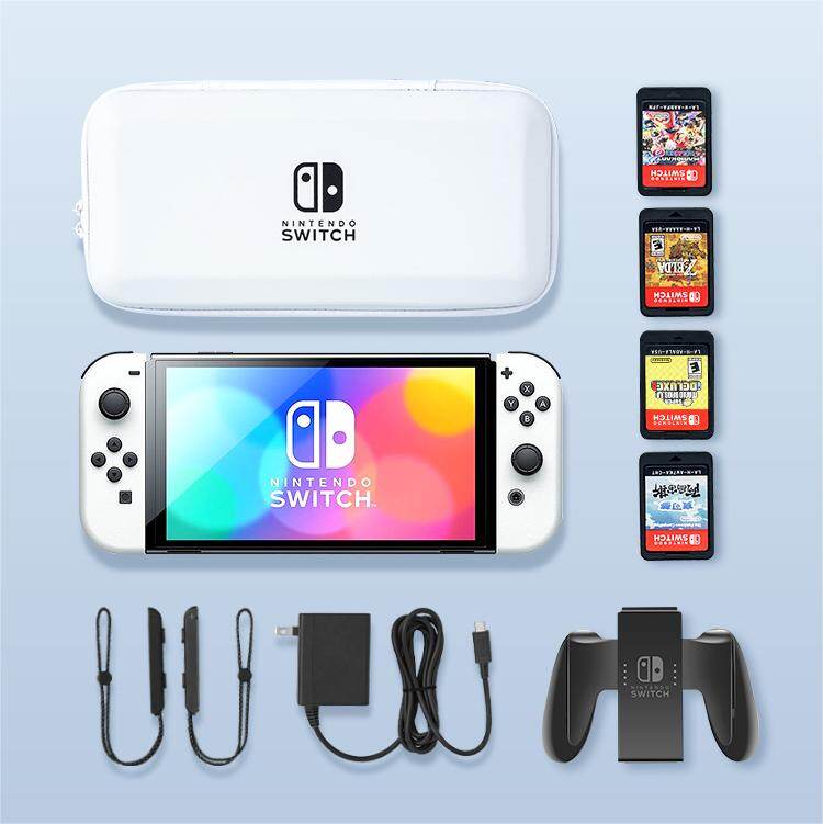Chuyển đổi OLED túi lưu trữ Bộ chuyển đổi Nintendo V1 V2 / Lite dung tích lớn du lịch lưu trữ Pouch cho chuyển đổi bảng điều khiển trò chơi phụ kiện Chân dock sạc điện thoại lưu trữ