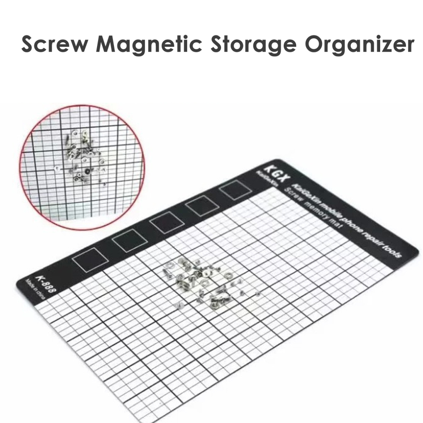 【In Stock】Universal Magnetic Screw Mat Magnetic Working Pad Memory Chart Work Pad Mobile Phone Repair Tools 145 X 90mm Hand Tool Set