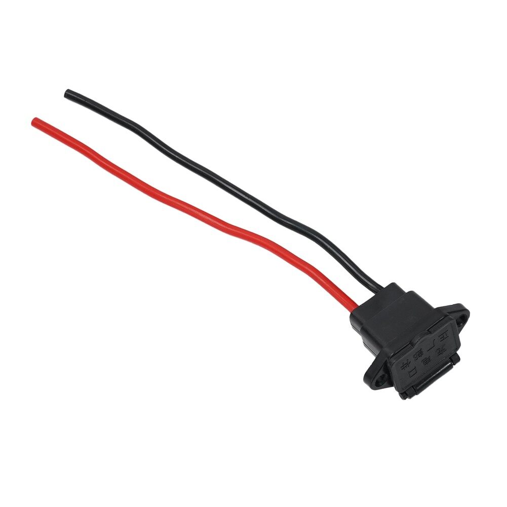 E-bike Plug Socket Charger Wire Length 16cm Universal Three Vertical Charging Socket