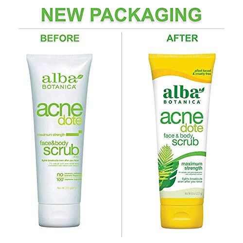 [PRE-ORDER] Alba Botanica Acnedote Face & Body Scrub, Maximum Strength 8 oz ( Pack of 3) (ETA: 2021-10-29)