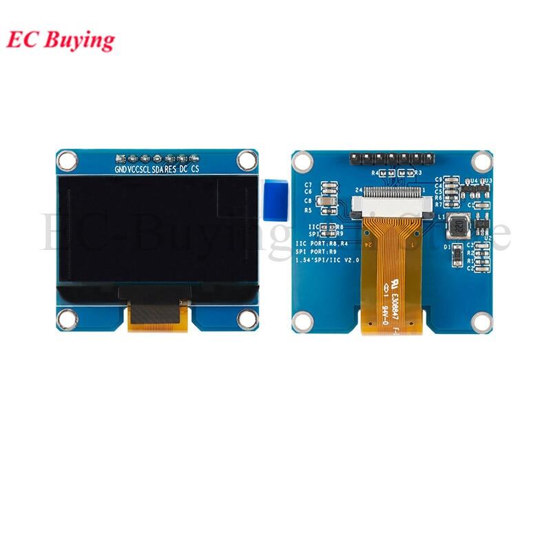 1.54 inch oled module 1.54" 12864 screen lcd led display module 128*64 ssd1309 spi/iic i2c interface for arduino 4pin 7pin