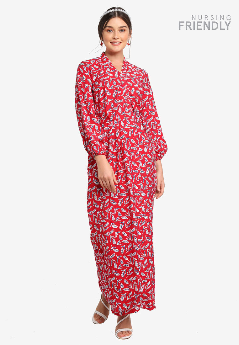 lubna wrap dress