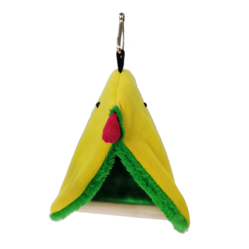 Parrot Hanging Plush Hammock Comfortable Breathable Thickened Warm Triangular Nest Tent Bird Supplies