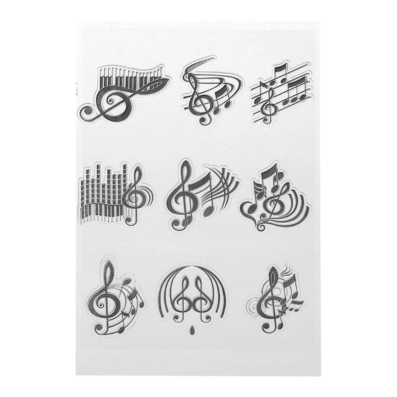 [Hot Sale] Musical Note Silicone Clear Seal Stamp DIY Scrapbooking Embossing Photo Album Decorative Paper Card Craft Art Handmade Gift