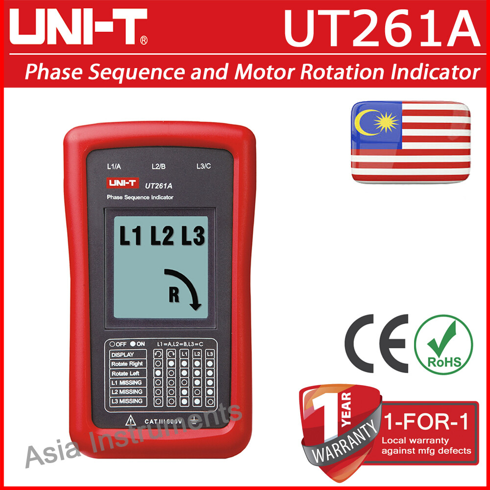 Uni-T UT261A Phase Sequence and Motor Rotation Indicator | Lazada