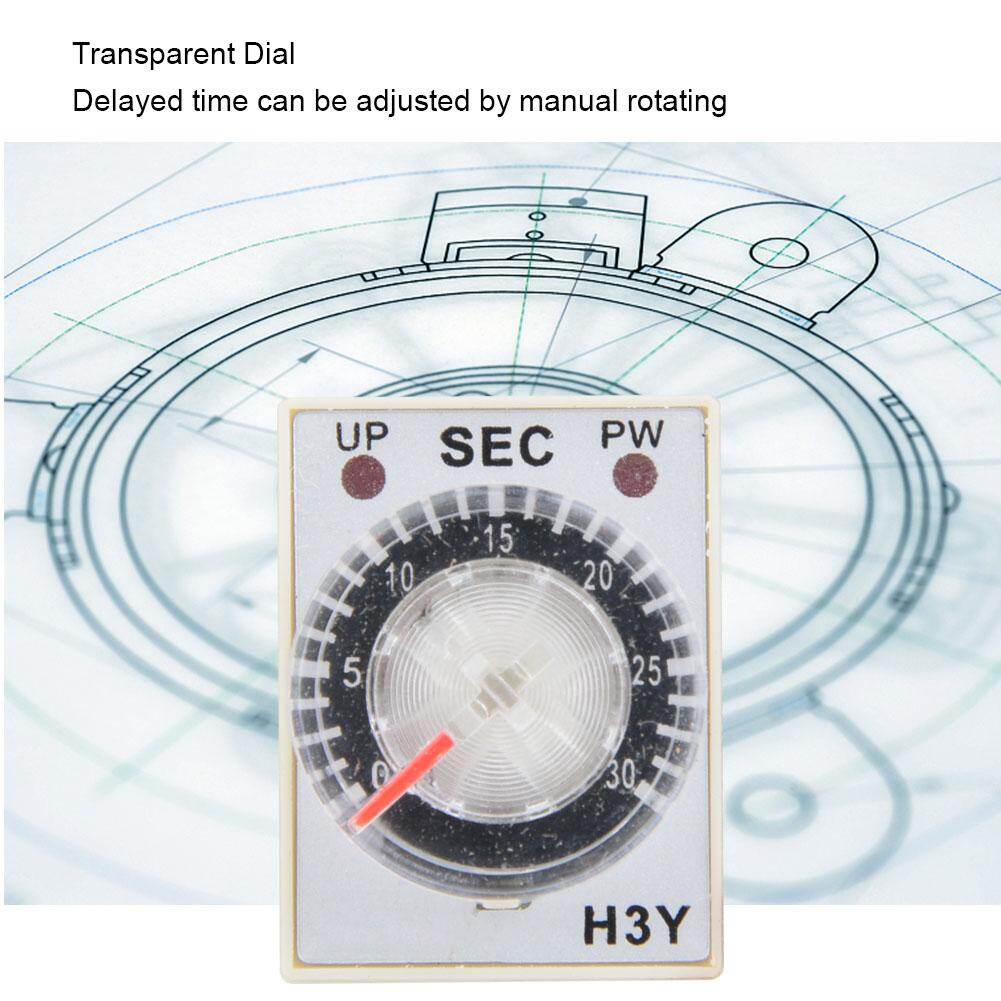 Time Relay 24V DC, H3Y-2 Delay Timer, Time Control Switch 1/3/6/10/30/60S