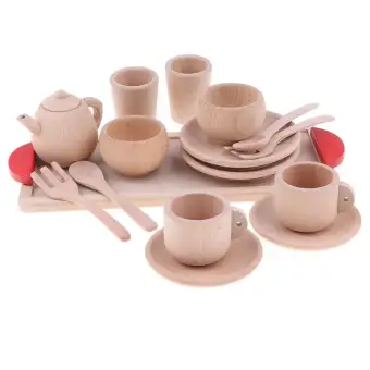 wooden tea set for 1 year old
