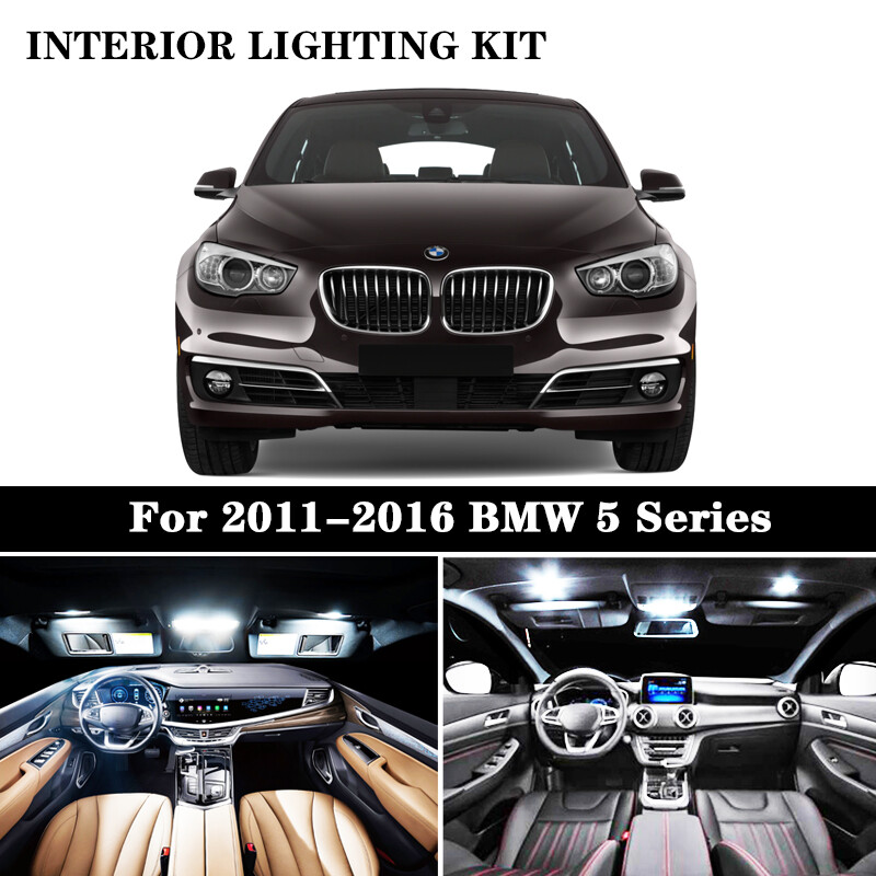 pcs White Canbus Error Free Car Led Interior Dome Light Kit Package For 11 12 13 14 15 16 Bmw 5 Series F10 5i 528i 530i 535i 550i M5 License Plate Lamp Lazada Singapore