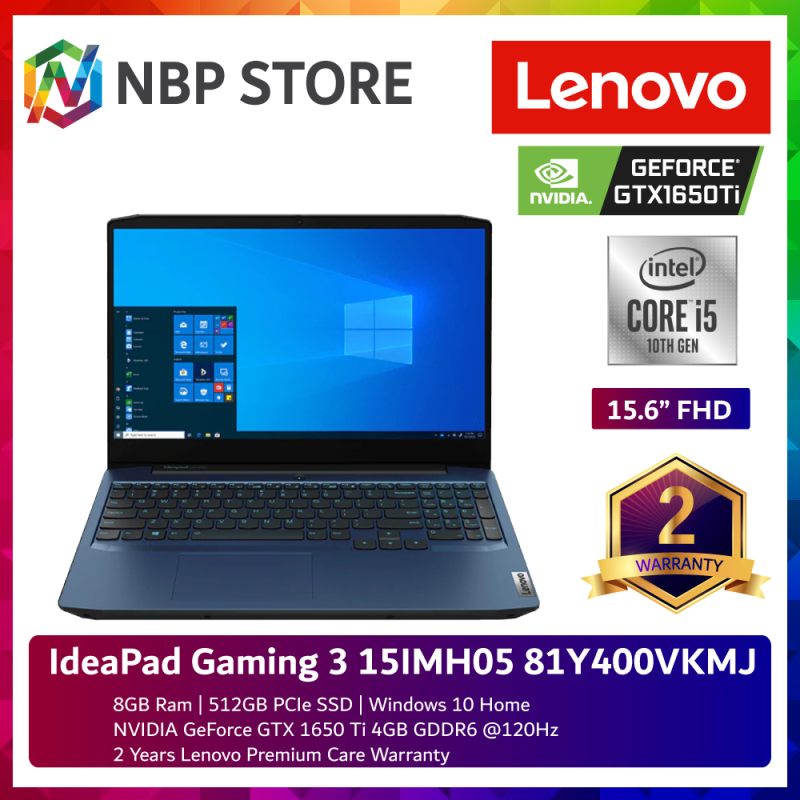 Lenovo IdeaPad Gaming 3 15IMH05 81Y400VKMJ 15.6 120Hz Laptop Chameleon Blue ( i5-10300H, 8GB, 512GB SSD, GTX1650Ti 4GB, W10 ) Malaysia