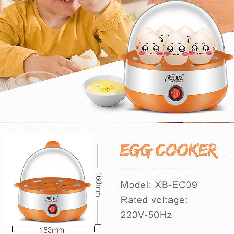 JIASHI Single-layer egg cooker egg steamer mini automatic power-off egg cooker boiled egg steamer pot portable