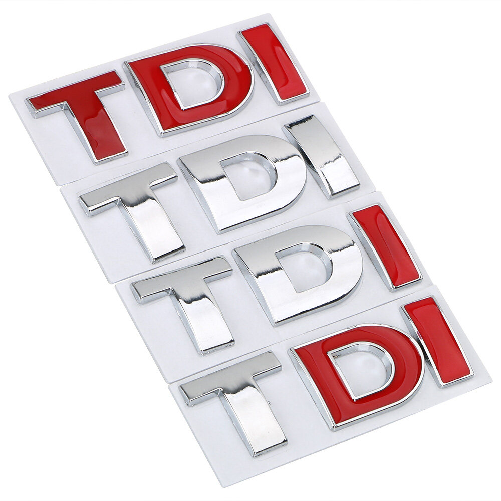 Car Sticker 3D Metal TDI Logo Emblem Badge Decal Turbo Direct Injection
