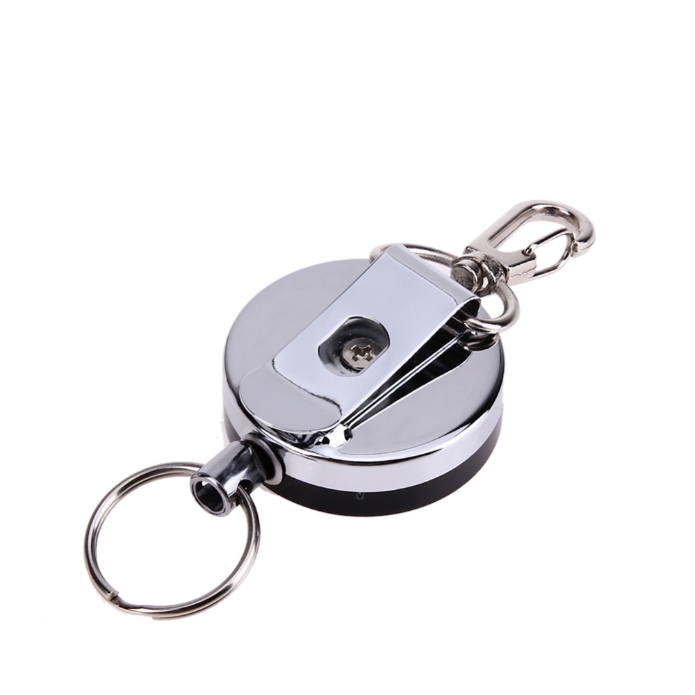 BAGOO High Resilience stretching rope anti-lost burglar retractable key ...
