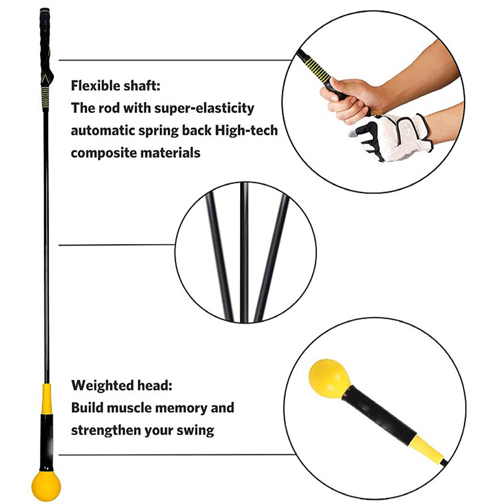 Blesiya Gậy Hỗ Trợ Tập Swing Đánh Golf 40 Inch Dụng Cụ Hỗ Trợ Tập Swing