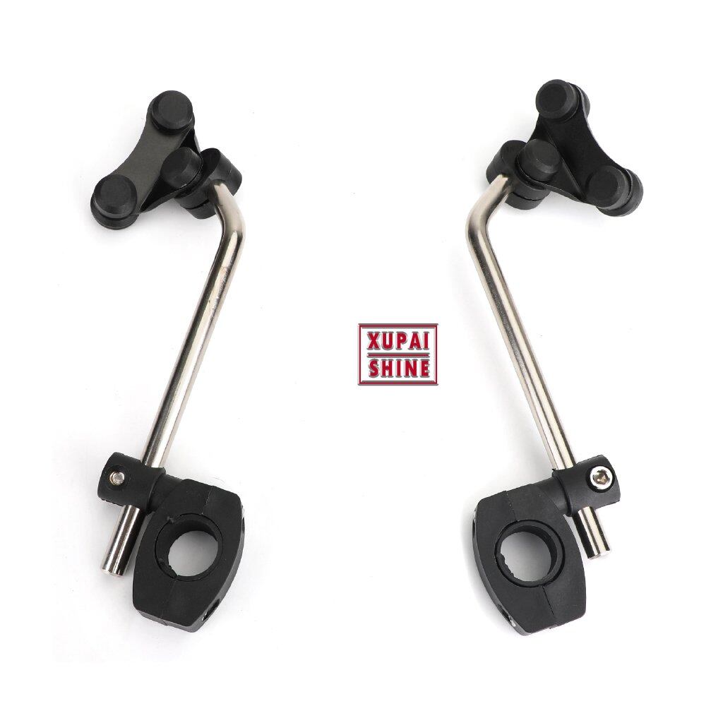 【XPS】Universal Windscreen Bracket holder 7/8" 22mm Standard Handlebar Windshield Mount Clamp Black