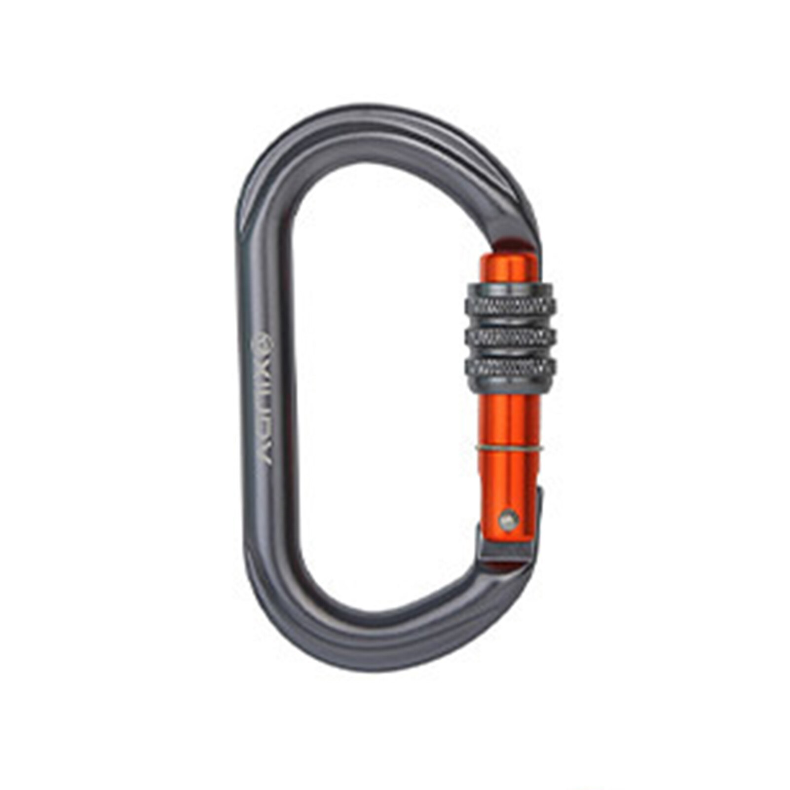 Climbing Carabiner Strong Bearing Capacity Safety Lock Alloy Steel O-type Automatic Master Carabiner Mountaineer Equipment for Rock Climbing  Practical Screw Lock