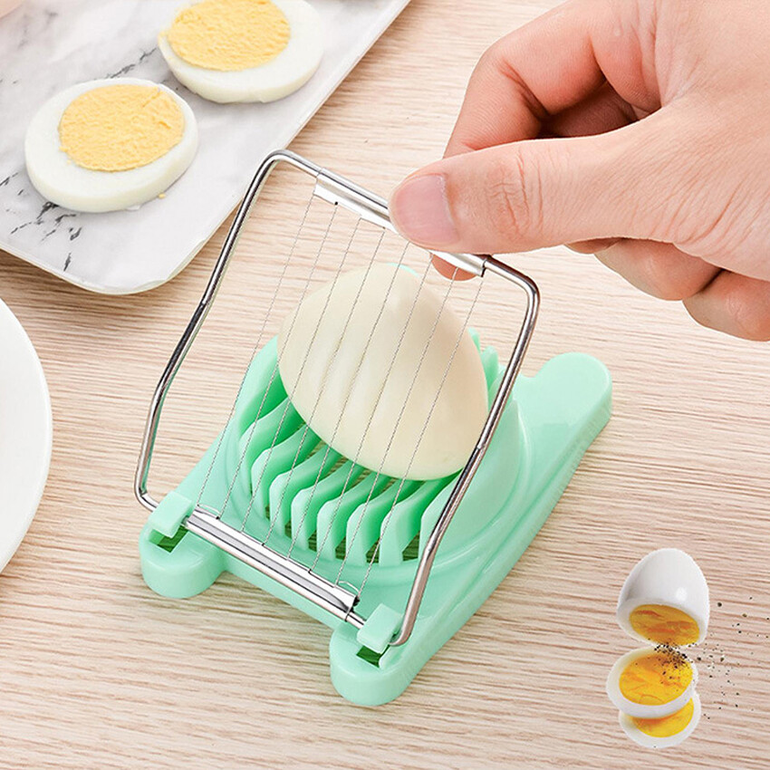 Nhà bếp dụng cụ cắt trứng thép không gỉ Dụng cụ cắt trứng luộc đa chức năng dụng cụ tách trứng sáng tạo tiện ích phụ kiện nhà bếp