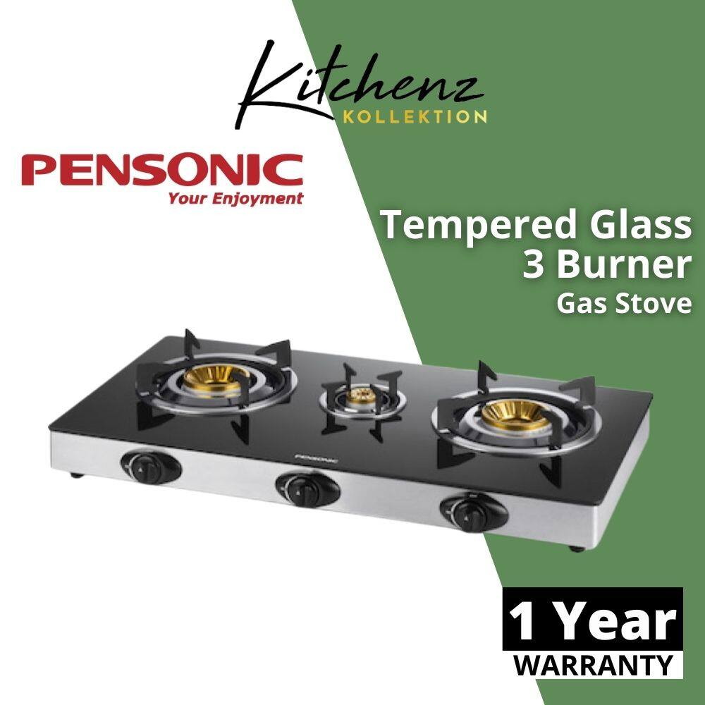 pensonic 3 burner gas stove