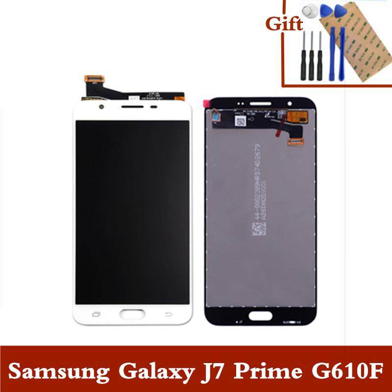 สำหร บ Samsung Galaxy J7 Prime G610f จอแสดงผล Lcd เคร องอ านพ ก ด Samsung Galaxy J7 Prime G610f จอ