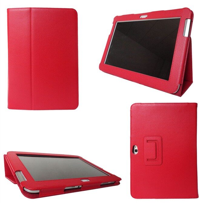 Pu leather protective case for samsung galaxy note 10.1 gt-n8000 n8010 stand cover n8000 casing holder