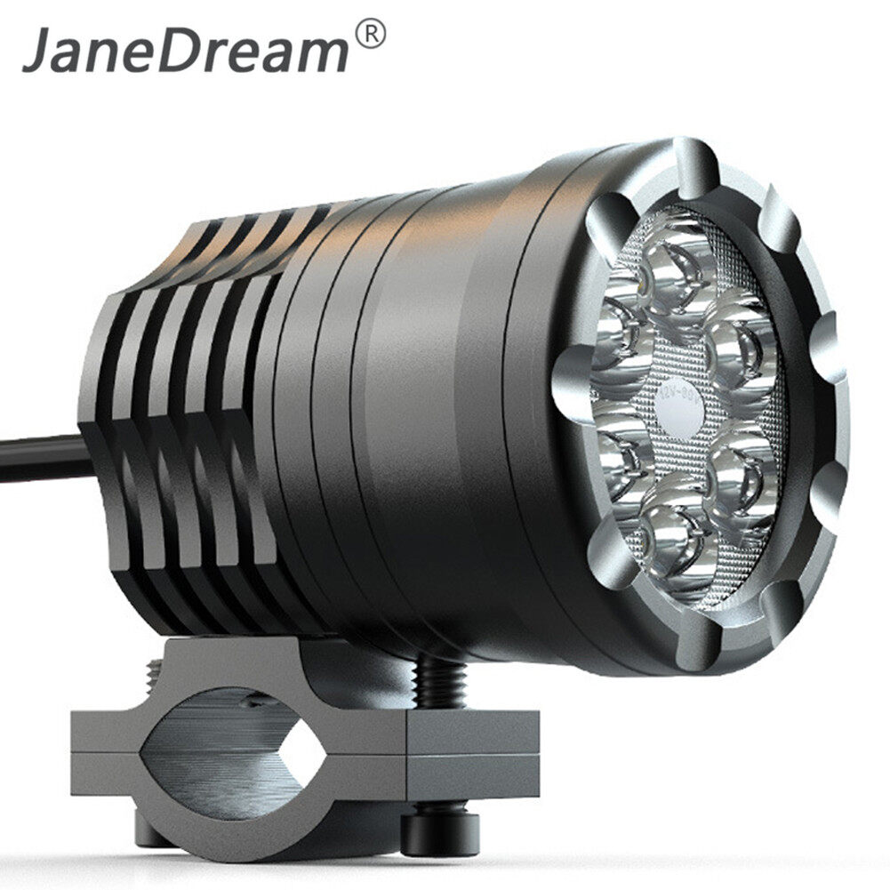 JaneDream 1PC Universal 30W Motorcycle High-power Spotlight LED Headlight Driving Lamp Fog Light Spot