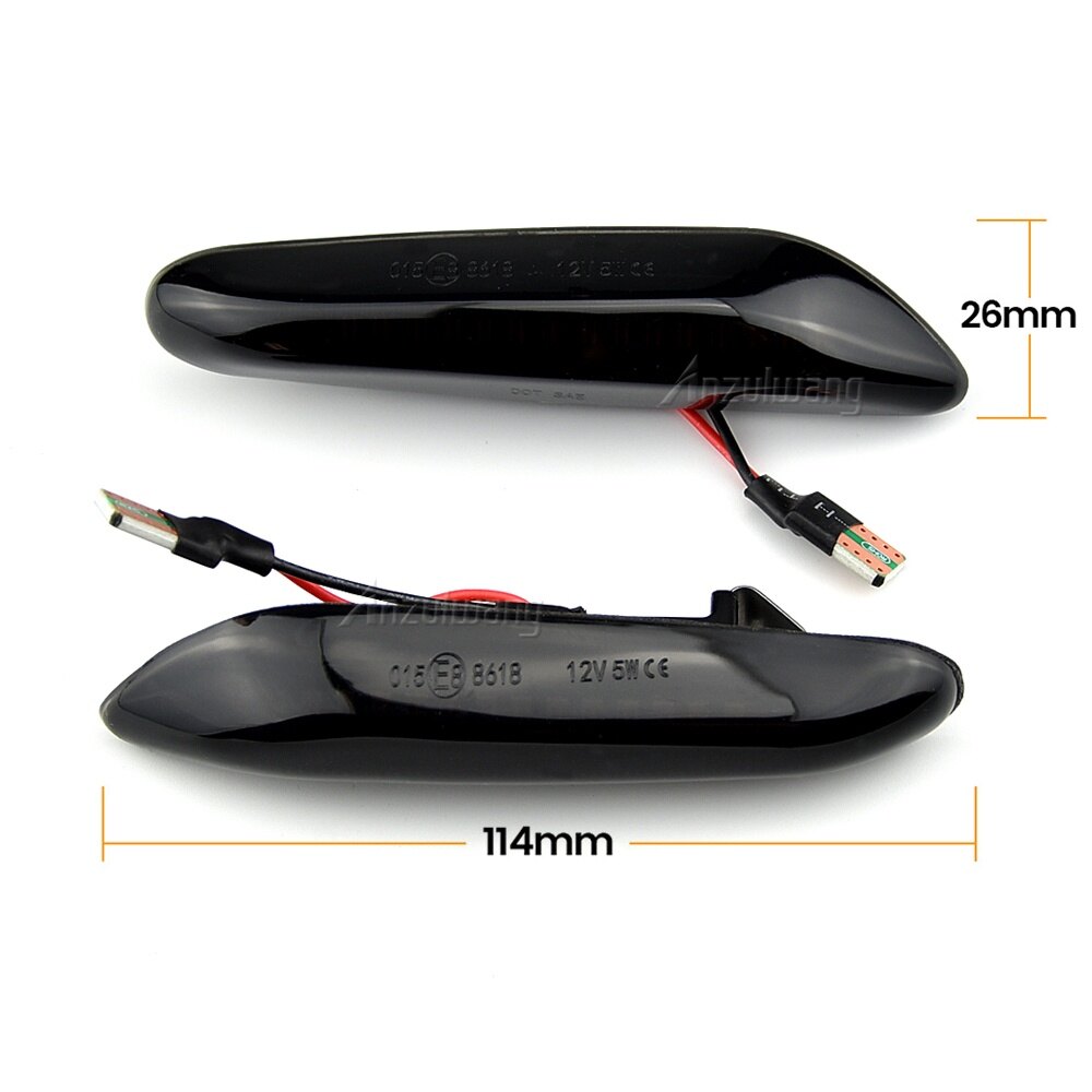 ZR For For BMW E46 E36 E60 E61 E90 E92 E93 X1 E84 X3 Led Dynamic Turn Signal Light Side Fender Marker Sequential Blinker Lamp