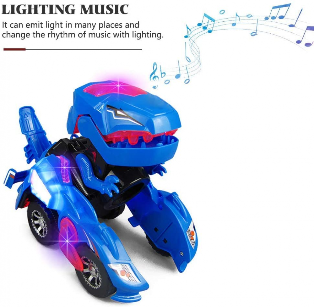Transformers Dinosaurs Led Car Toys for Children Boys