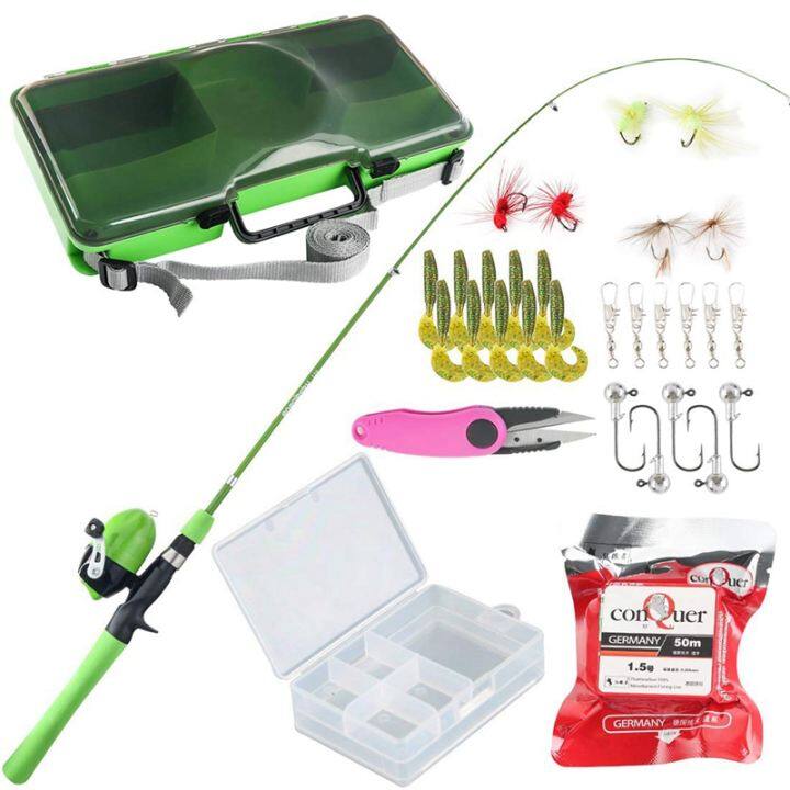 fishing rod and tackle box set