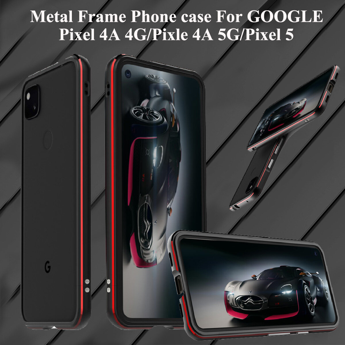 Phone case for GOOGLE Pixel 5 case Pixel 4A 4G Pixel 4A 5G case Metal frame case