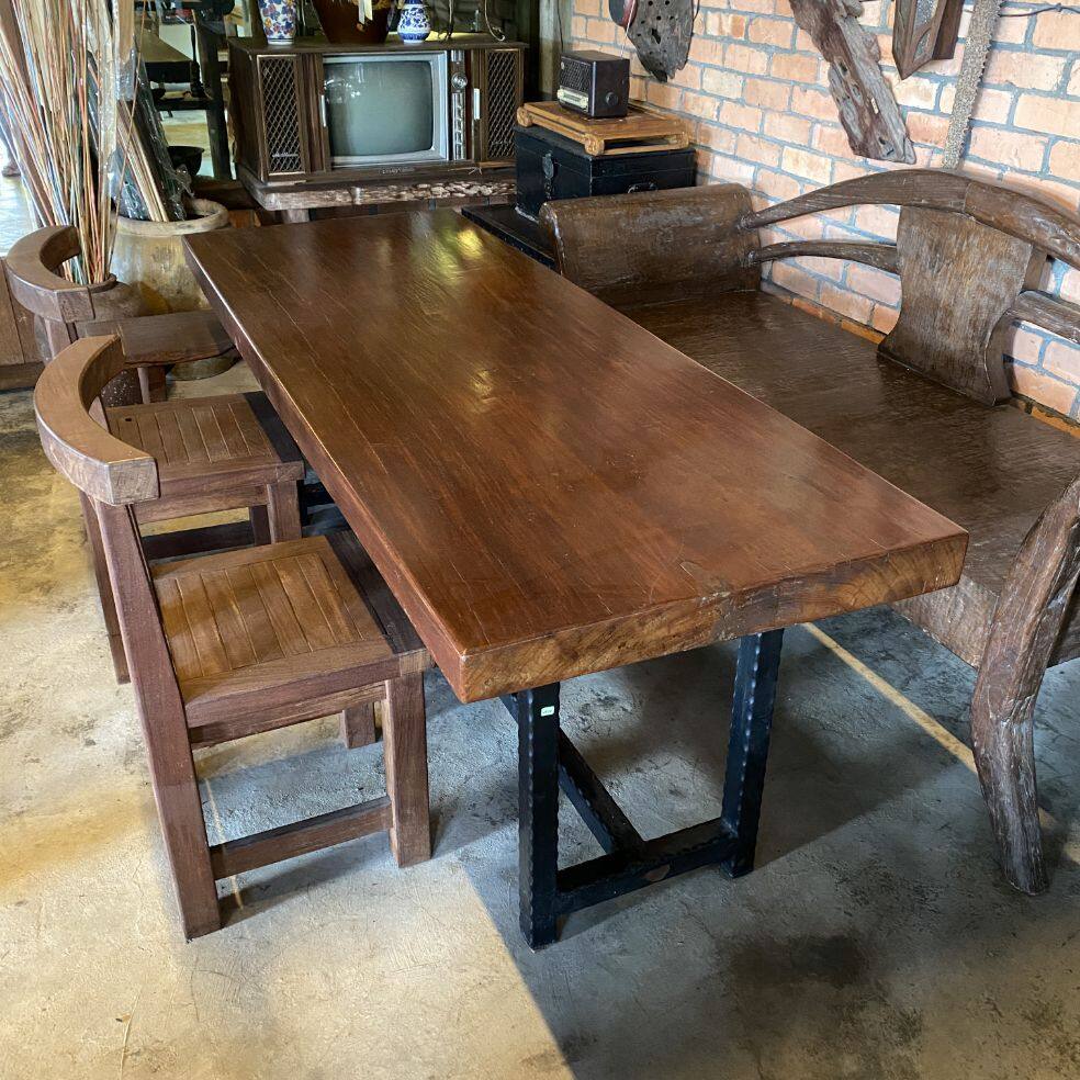 chengal wood dining table