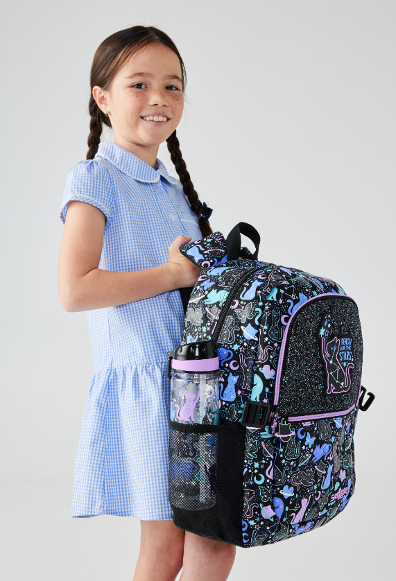 Smiggle Balo cổ điển Hoang Dã bên Mèo cặp đi học cho trẻ em