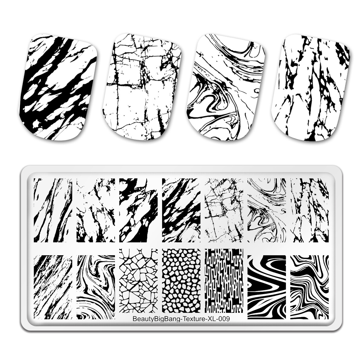 BEAUTYBIGBANG 6*12CM Nail Stamping Plates Unicorn Cute Star rainbow Image Printing Plates Geometric Stencil Nail Art Stamp Tool