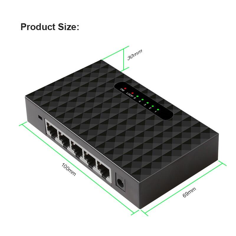 Bộ Chuyển Mạch Mạng 1000M Bộ Chuyển Mạch Để Bàn Đầu Cắm 5 Cổng Gigabit Mini Chuẩn EU Bộ Chia Mạng LAN Ethernet Nhanh Bộ Chia Mạng RJ45 Ethernet Và Bộ Chia Chuyển Mạch Shunt