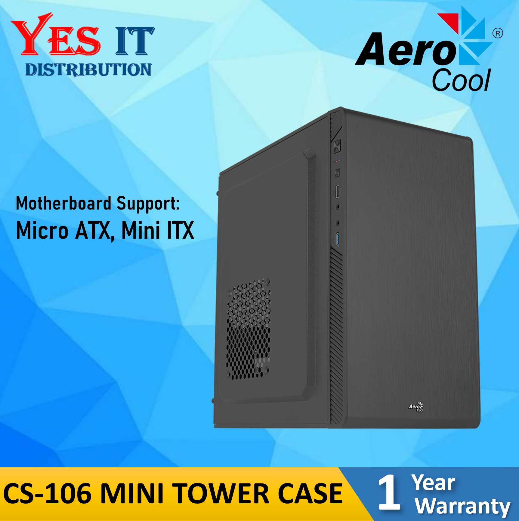 Aerocool CS-106 MINI TOWER / CS-107 MINI TOWER / TRINITY MINI V1 TOWER ...