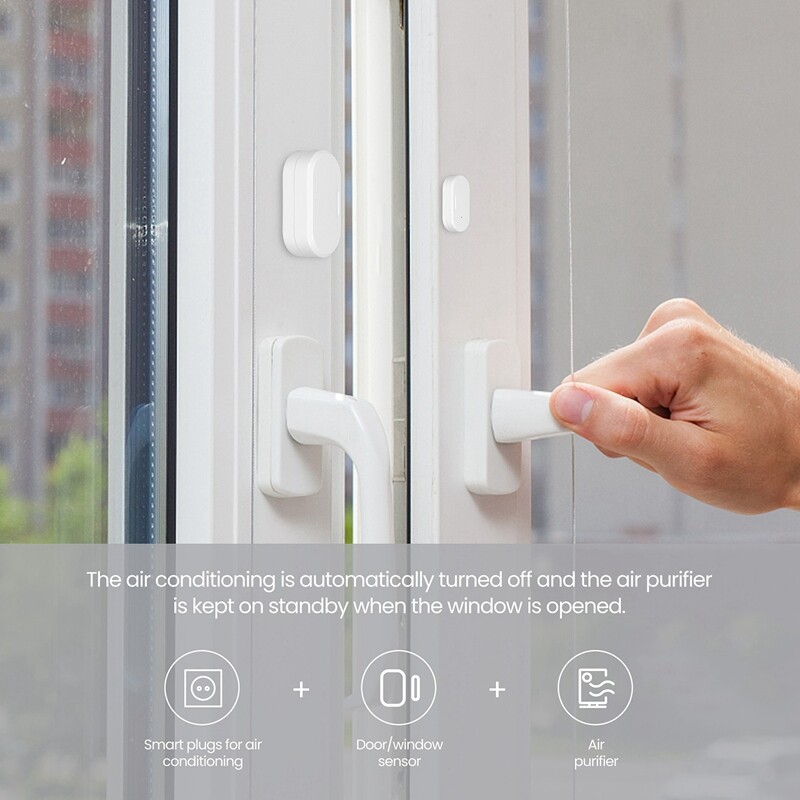 Tuya Zigbee 3.0 Smart Contact Detectors Security Gate Door Window Sensor Transducer Smart Life Home