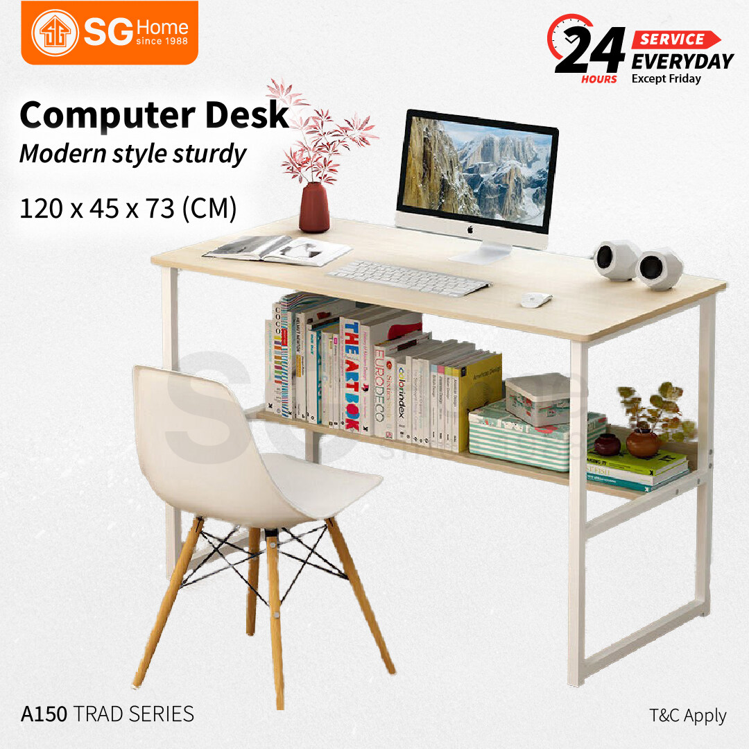 [READY STOCK] Study Writing Desk 120cm x 45cm x 73cm Computer Desk