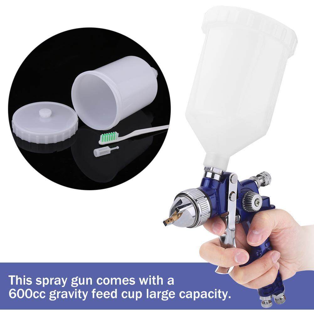 1.4mm Nozzle 600cc Car Gravity Feed Hvlp Air Paint Spray Kit With Regulator By Car-Mall