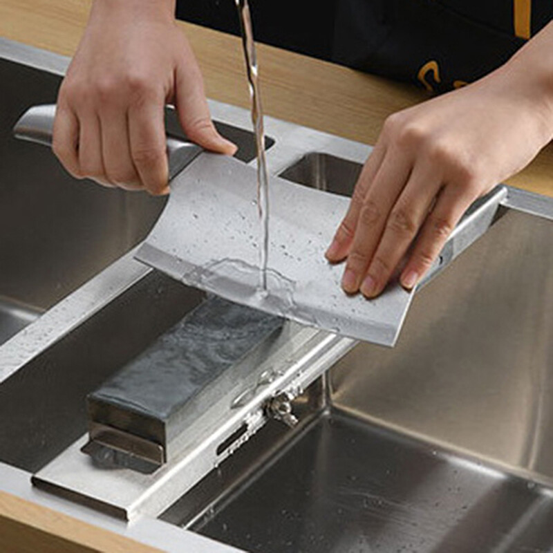 Kupanny Adjustable Over Sink Sharpening Stone Holder Retractable Whetstone Sink Bridge