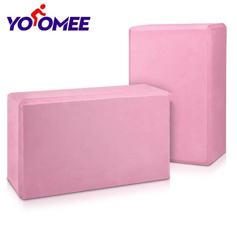 Yoomee 2 PCS Yoga Blocks, Set of 2 - EVA Foam Brick to Provide Stability and Balance - Lightweight Block for Exercise, Pilates, Workout, Fitness, Gym