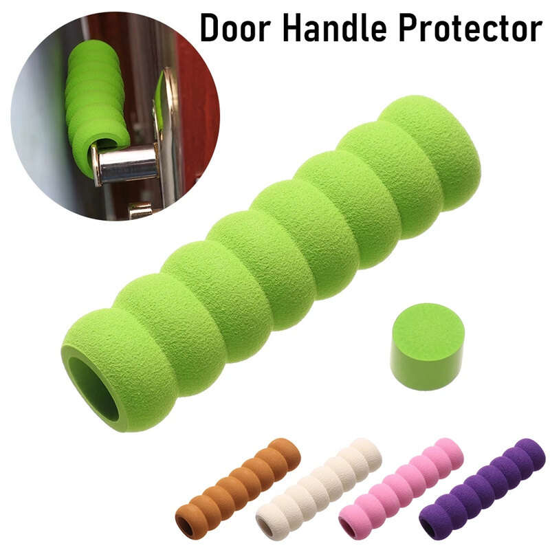1/5pcs Rubber Crash Pad Door Handle Stopper Round EVA Door Knob Foam Cover Furniture protector Baby Safety Practical