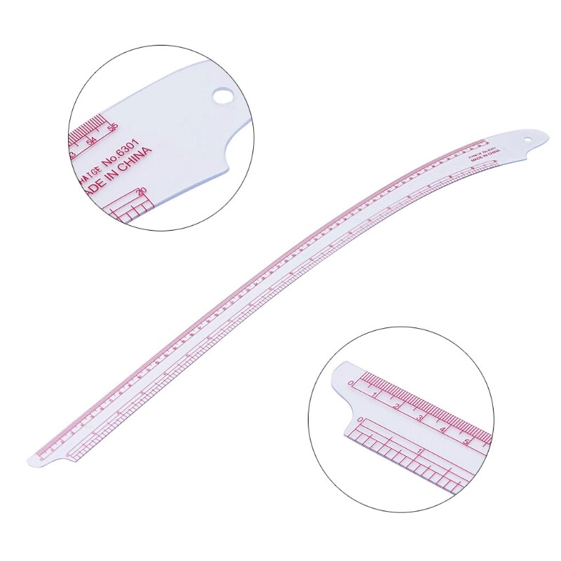 Plastic Sewing Square Curve Ruler Tailor Drawing Craft Tool DIY Supply Tool