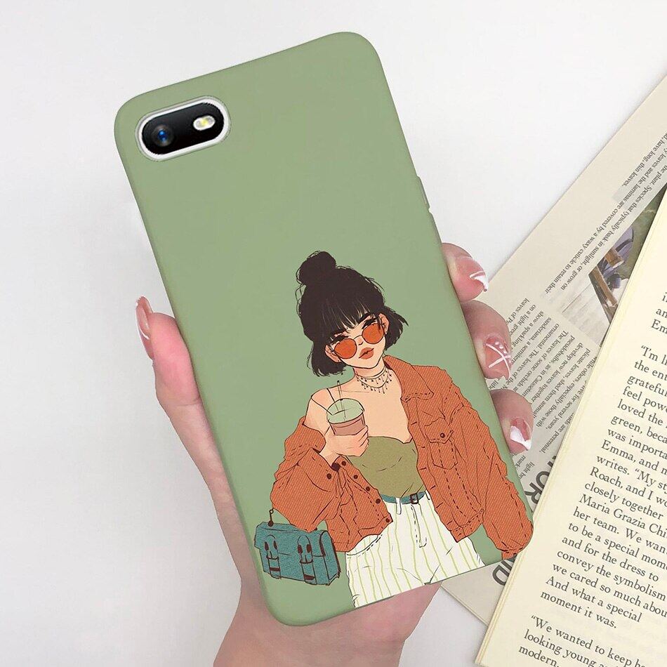 Ốp Điện Thoại Cho OPPO A1K Ốp Trái Tim Hoa Cúc Ốp Silicon Mềm Cho Oppo A1k RMX1941 A1K A1 K Oppo Realme C2 RealmeC2 Funda