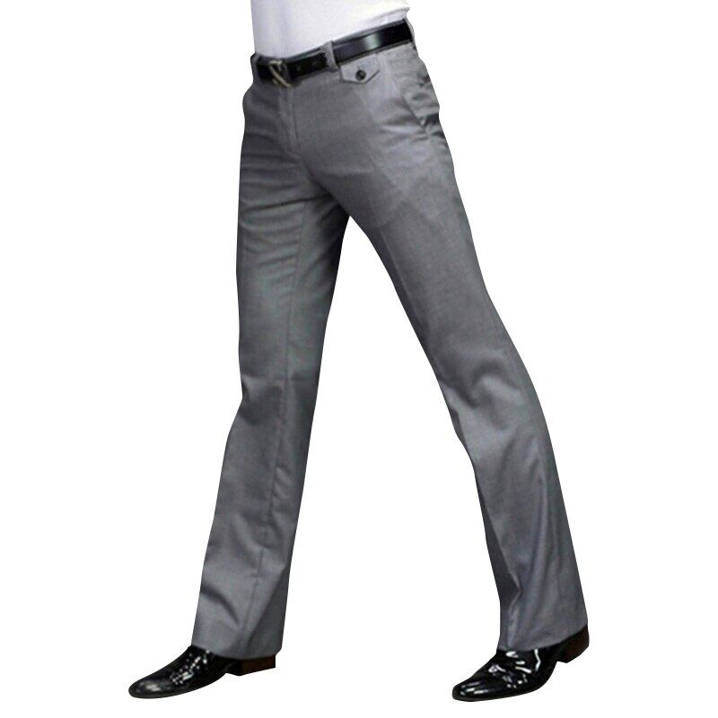 bell bottom formal pants for men